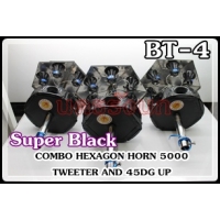 045-04-SUPER BLACK COMBO HEXAGON HORN TWEETER AND 45DG UP